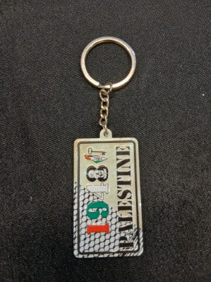 1948 Palestine Number Plate - Keyring