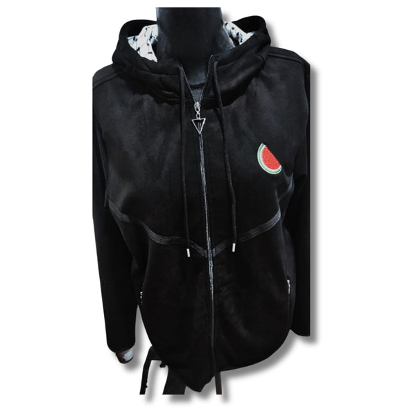 Black Watermelon Jacket (with hood)
