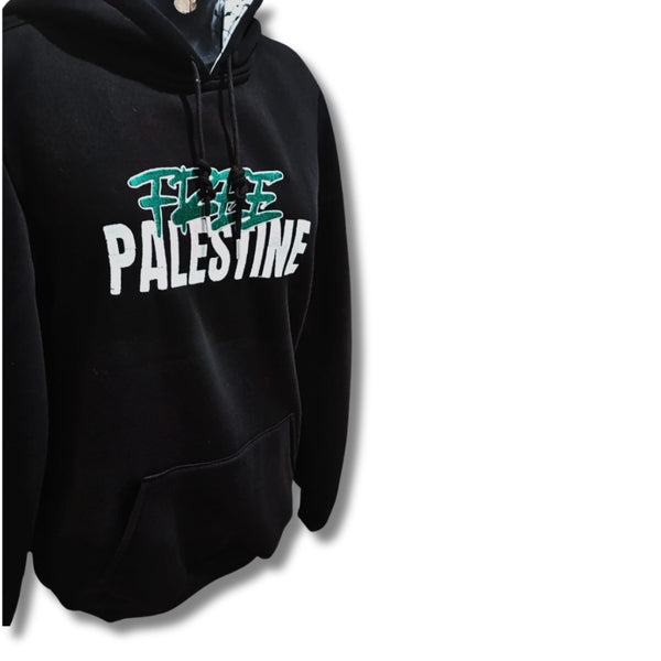 Black "Free Palestine" Hoodie