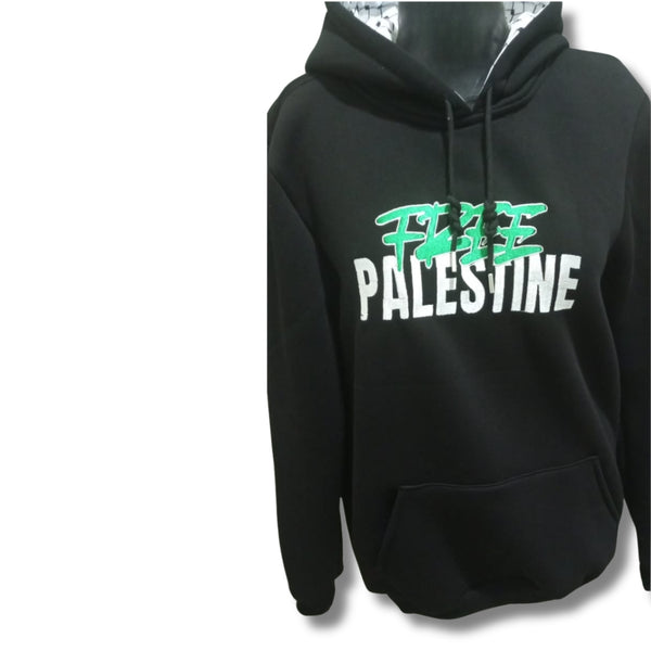 Black "Free Palestine" Hoodie