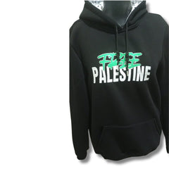 Black "Free Palestine" Hoodie