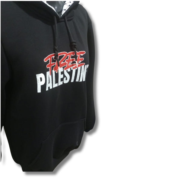 Black "Free Palestine" Hoodie