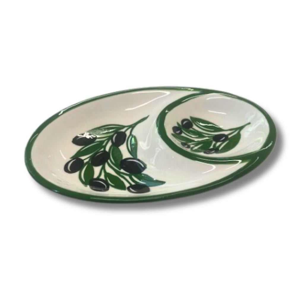 Olive Divided Dish