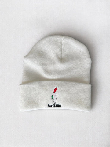 Embroidered Beanie | Map & Flag