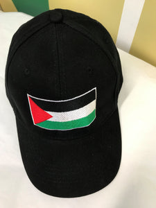 Cap - Black, Palestine Flag