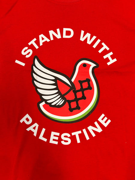 'I stand with Palestine' watermelon dove t-shirt