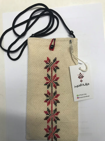 Embroidered mobile bag Cross body