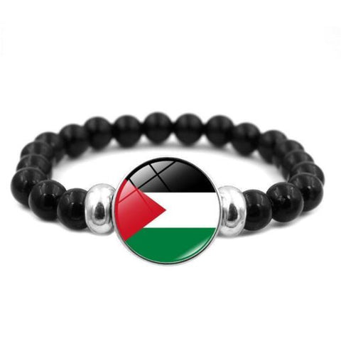 Palestine Hand Bracelet – Beaded Style National Flag