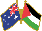 Pin Australian and Palestinian Flags