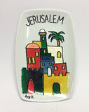 Jerusalem White Plate - rectangular shape